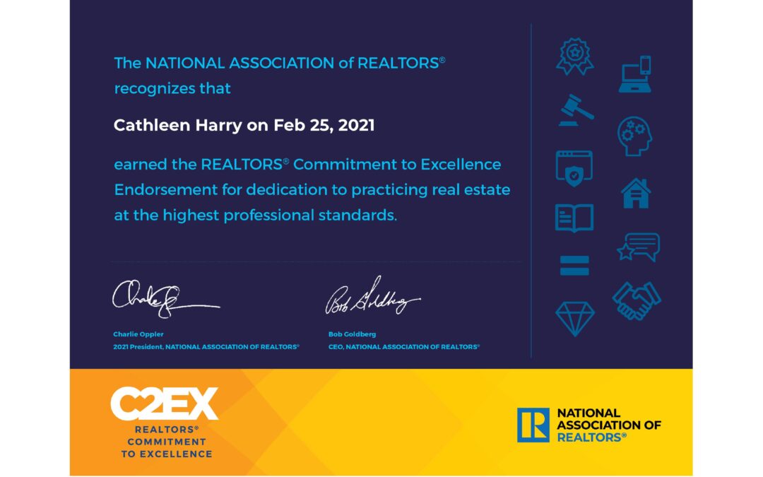 Cathy‌ ‌Harry‌ ‌Earns‌ ‌NAR‌ ‌Commitment to Excellence Endorsement