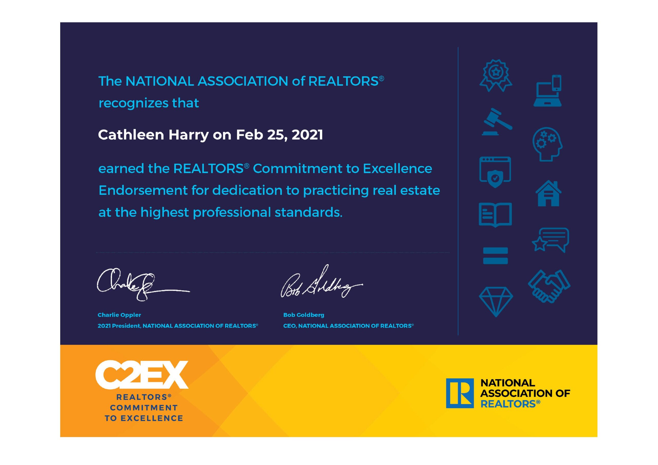 Cathy Harry Earns Award